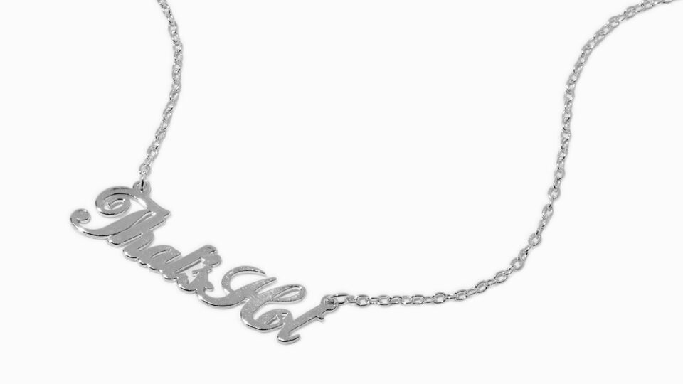 That's Hot necklace from the Paris Hilton collection at Claire's.