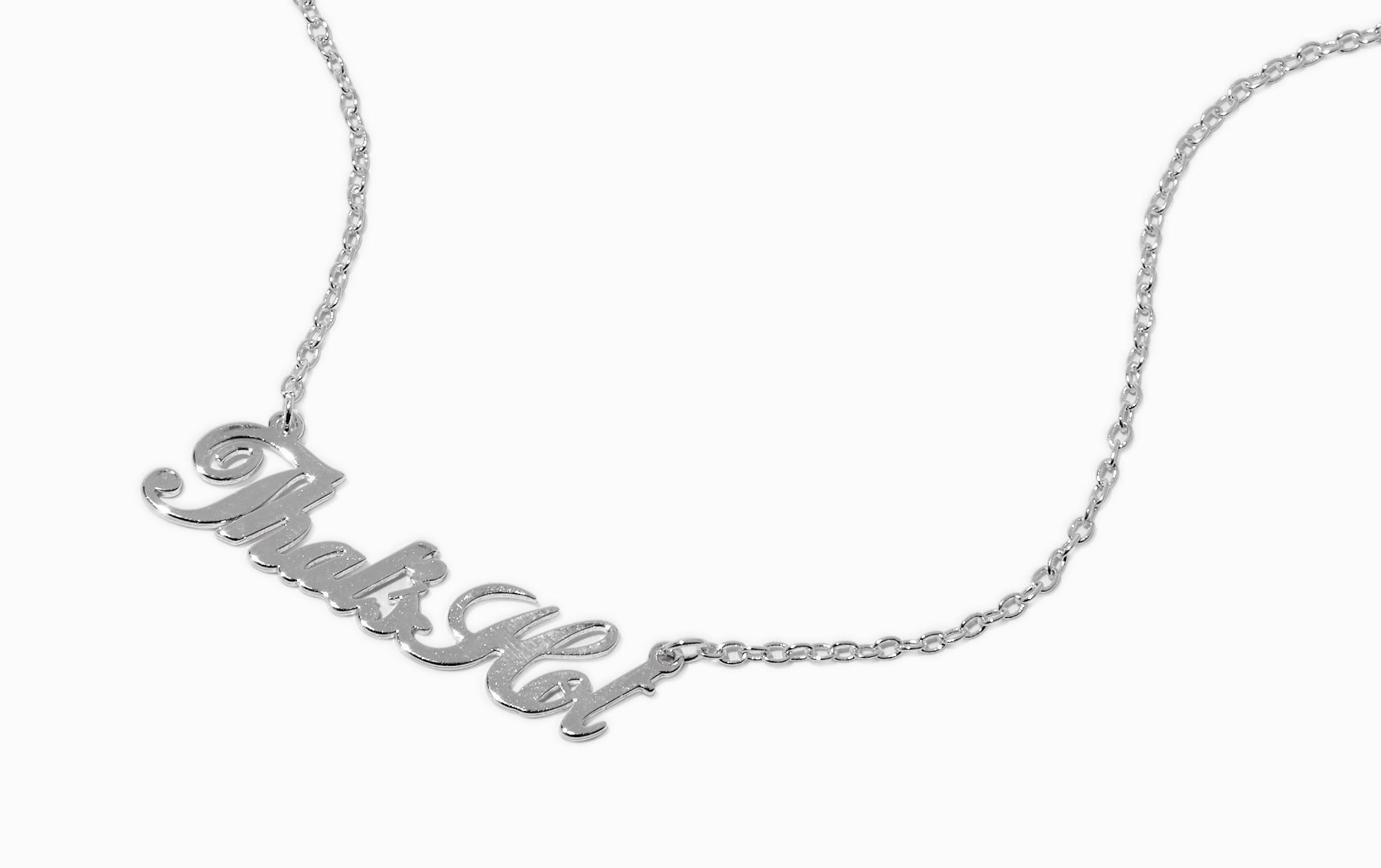 That's Hot necklace from the Paris Hilton collection at Claire's.