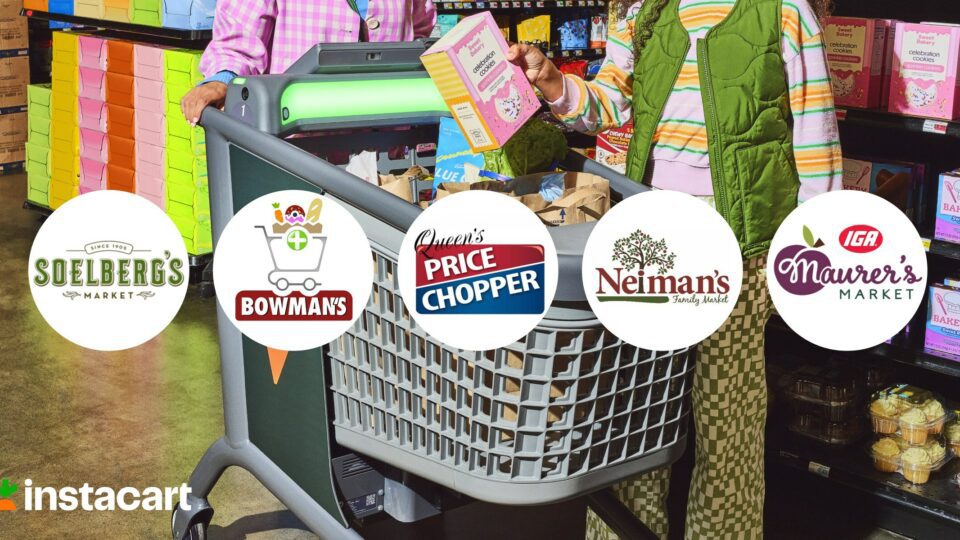 Independent grocers are rolling out Instacart Caper Carts in their stores.