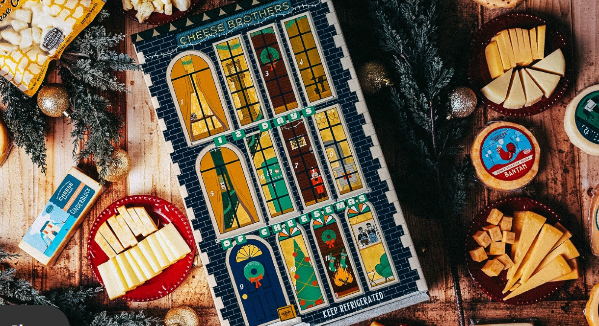 Cheese Brothers' 12 Days of Cheesemas advent calendar.