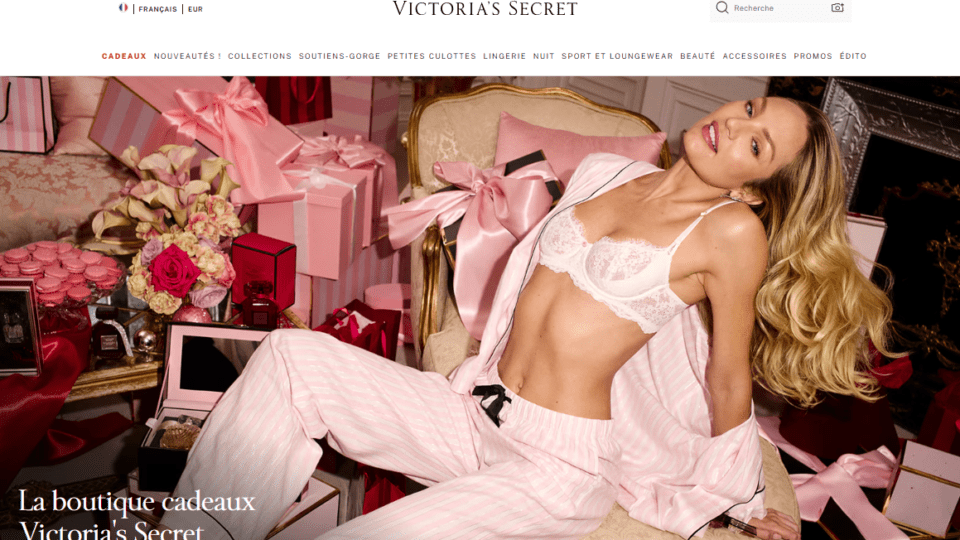Victoria's Secret France homepage.