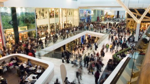 Image of busy shopping mall.