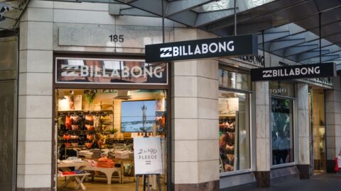 Billabong storefront, owned by Liberated Brands