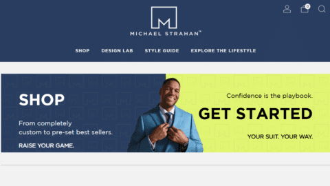 Michael Strahan Design Lab homepage