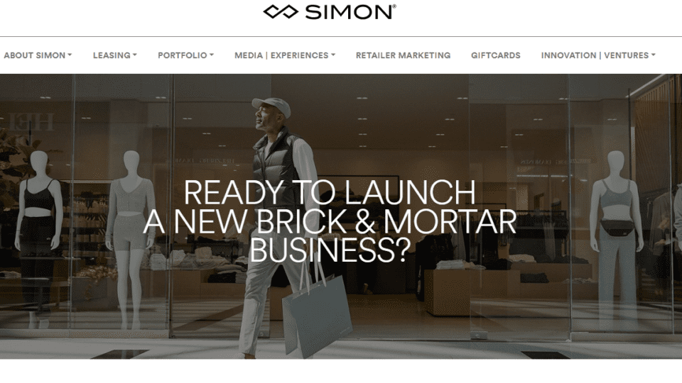 Simon Shopify partnership homepage