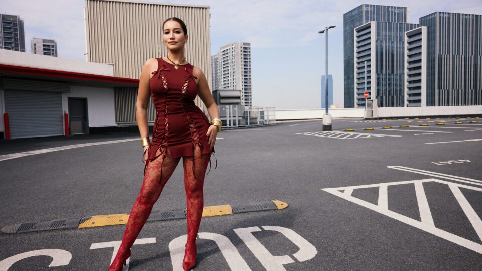 Model showcases one of Shein's new trends