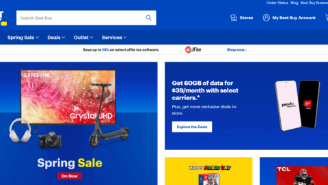 Best Buy Canada home page