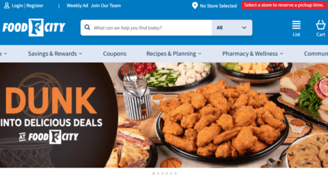 Food City homepage