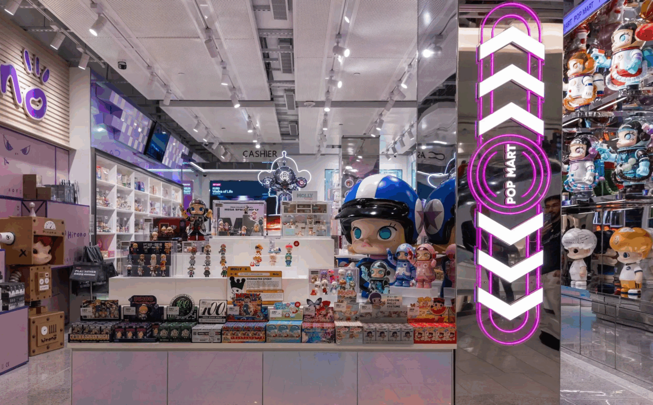 The first permanent Pop Mart store in the U.S. at American Dream mall.
