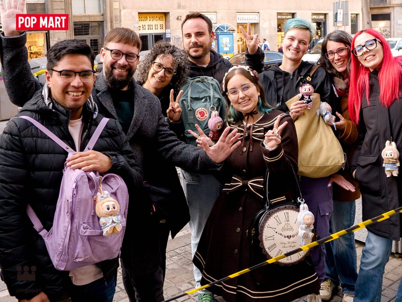 Fans eagerly await a Pop Mart drop.