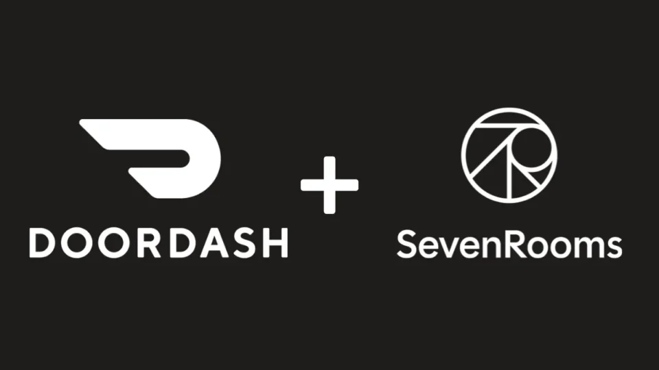 DoorDash SevenRooms logo lockup