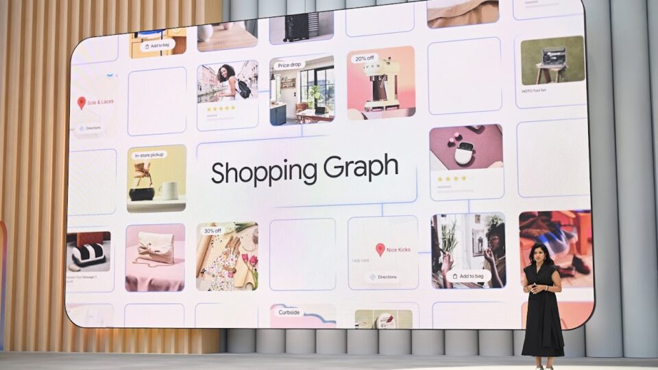Google's Lilian Rincon outlines new AI advances in shopping at the I/O conference for developers.