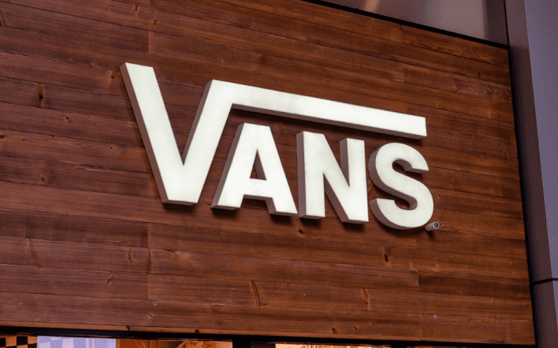Vans logo on storefront