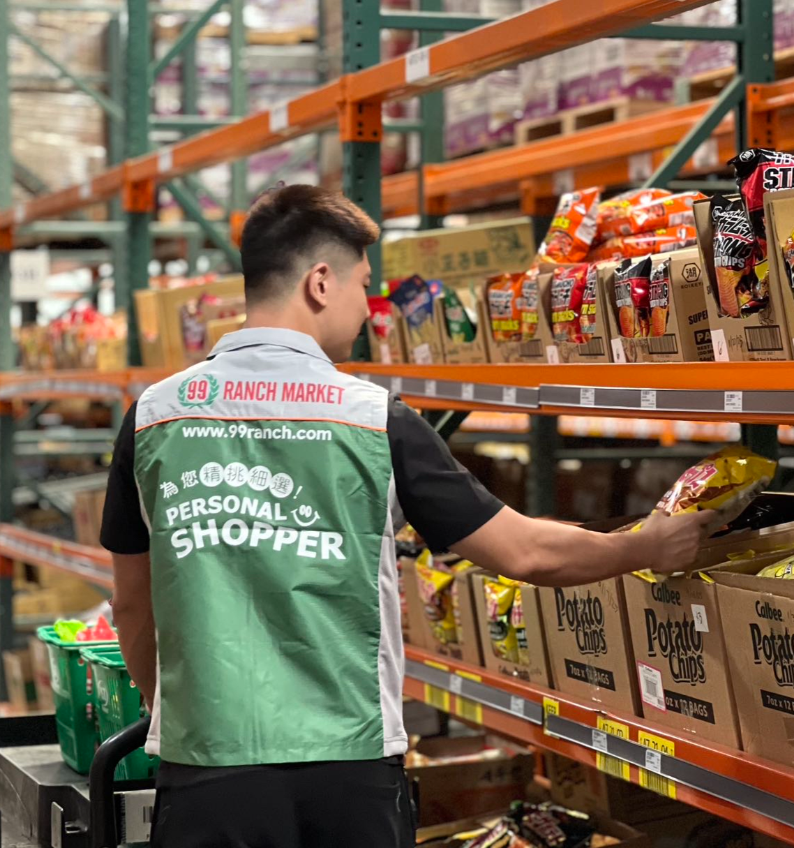 99 Ranch employees preparing orders for Temu customers
