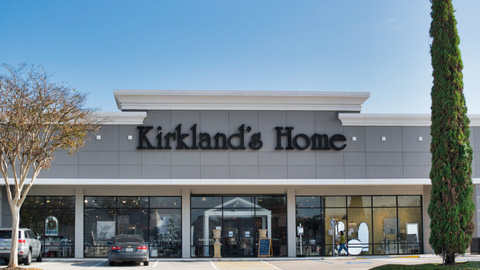 A large swath of Kirkland’s Home stores are set to be reimagined under the Bed Bath & Beyond, Overstock and BuyBuy Baby brands.