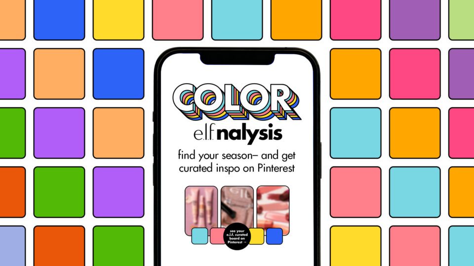 The E.l.f. Color E.l.f-nalysis tool helps shoppers discover their ideal seasonal color palette.
