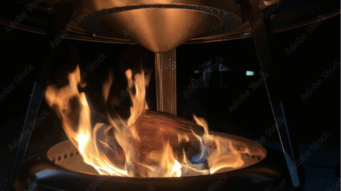 A Solo stove in action