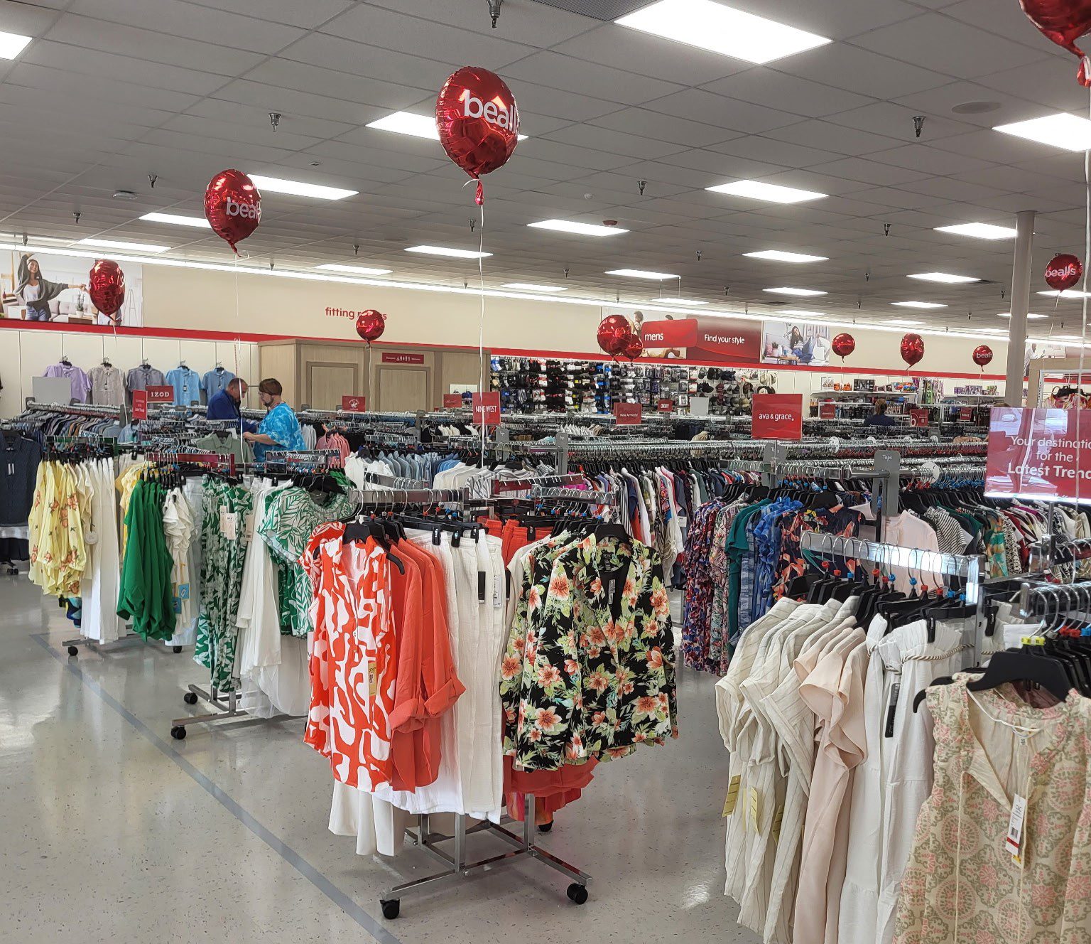 Bealls store interior.