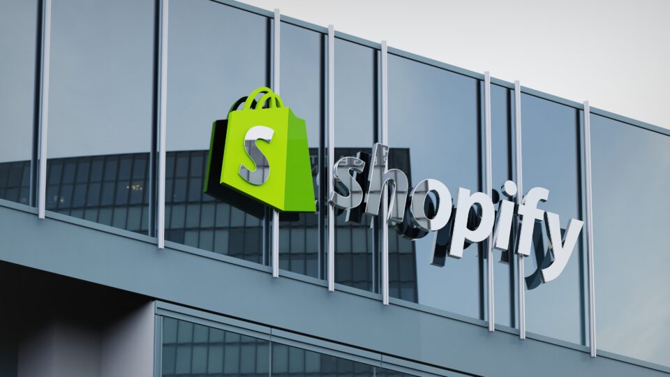 Shopify office front - the company has introduced new rules about agentic AI payments.