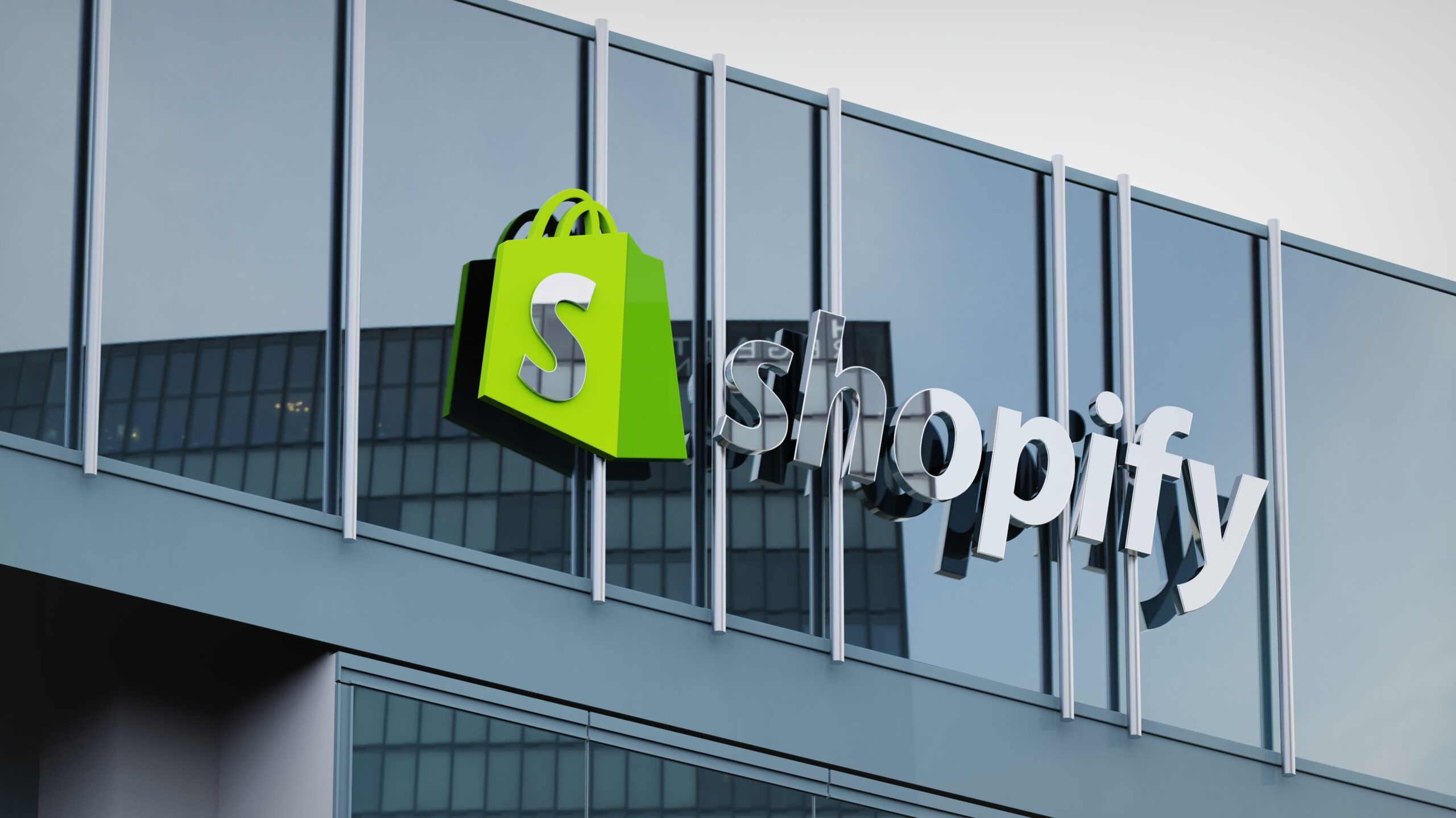 Shopify office front - the company has introduced new rules about agentic AI payments.