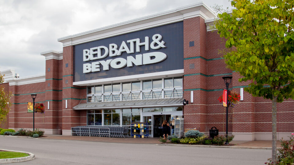 An old Bed Bath & Beyond store. The chain's first new store in two years will debut in August under the banner Bed Bath & Beyond Home.