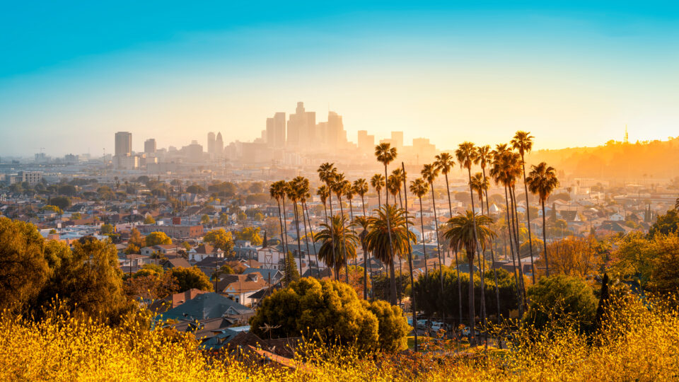 Image of LA skyline.