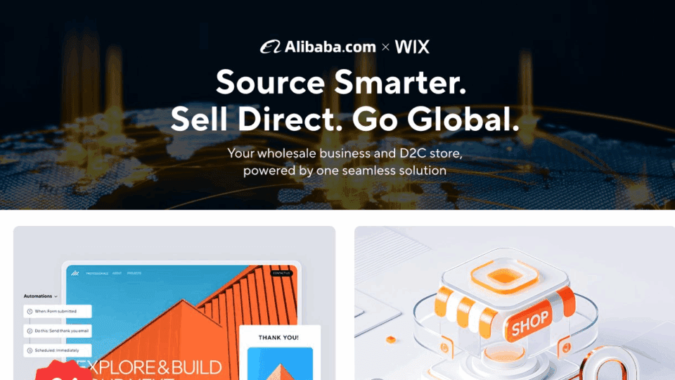 Alibaba and Wix are teaming up to amp up cross-border wholesale.