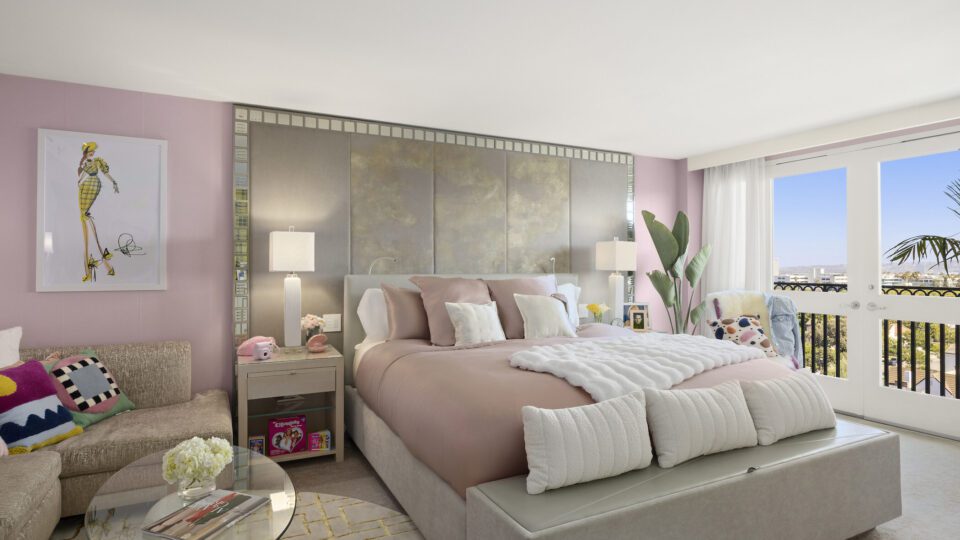 The Clueless Suite at L'Ermitage Beverly Hills with a closet outfitted by Bloomingdale's.