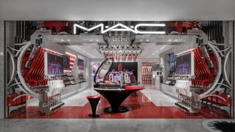 MAC Cosmetics' new flagship store at Deji Plaza in Nanjing, China.