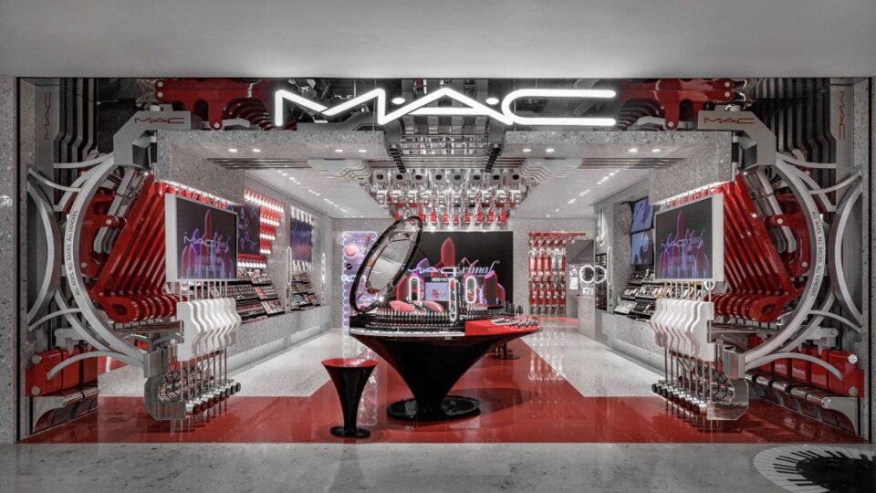MAC Cosmetics' new flagship store at Deji Plaza in Nanjing, China.