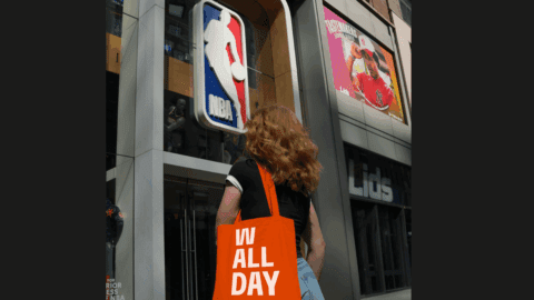 W All Day WNBA takeover at NYC NBA Store.