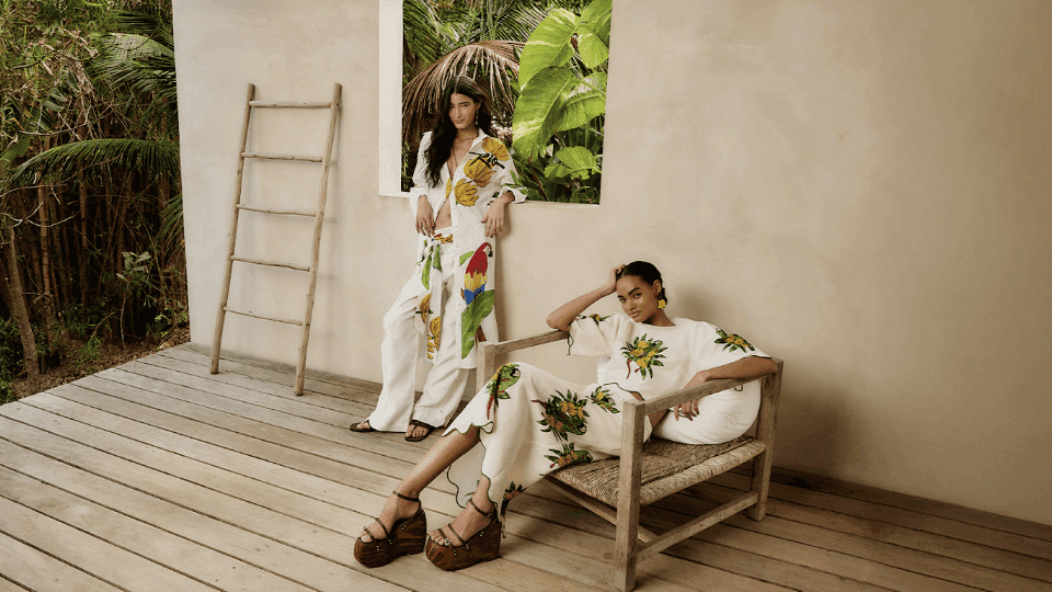 Farm Rio has a new resale program through programs with ThredUp and Poshmark.