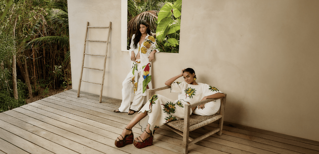 Farm Rio has a new resale program through programs with ThredUp and Poshmark.