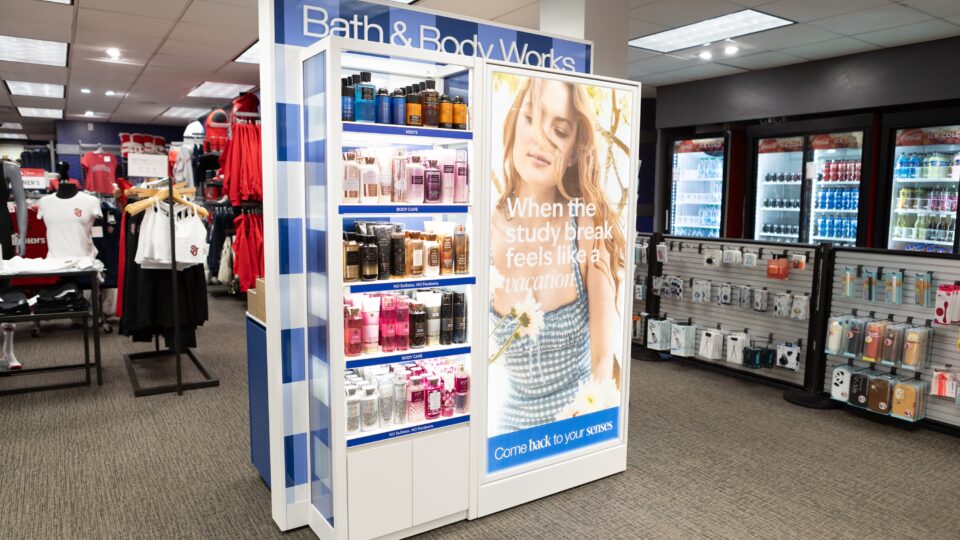 Bath & Body Works kiosk coming to 600 college campuses.