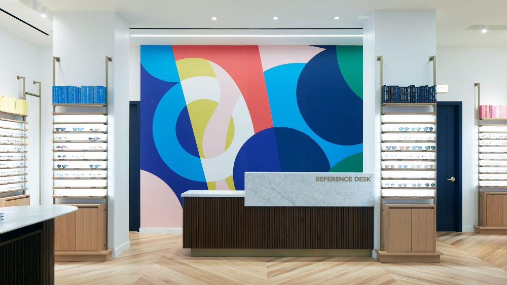 Warby Parker's 300th store, in NYC's Brookfield Place.