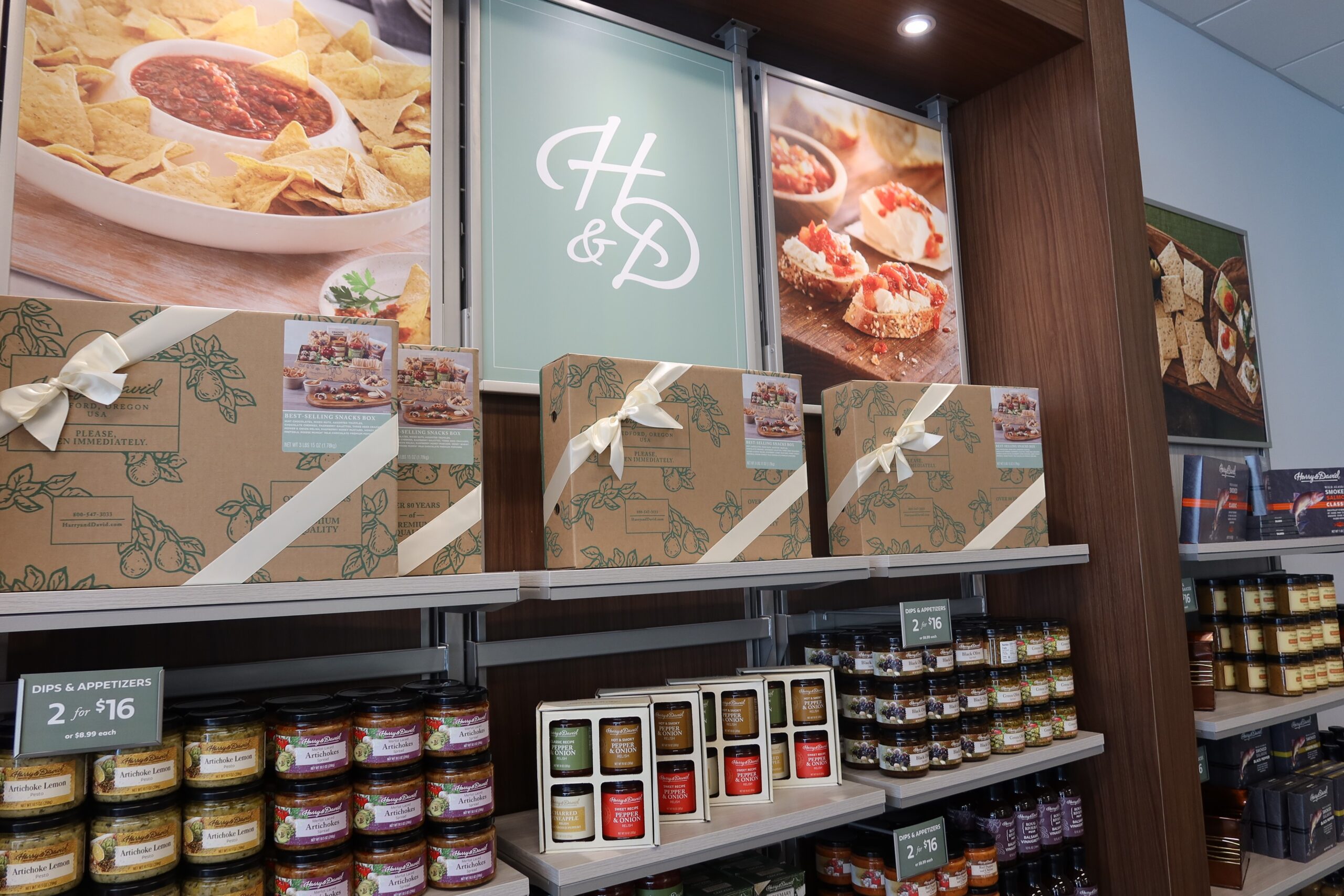Harry & David holiday display for future pop-up store.