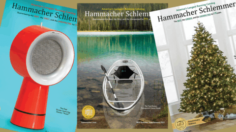 Hammacher Schlemmer catalogs over the years.