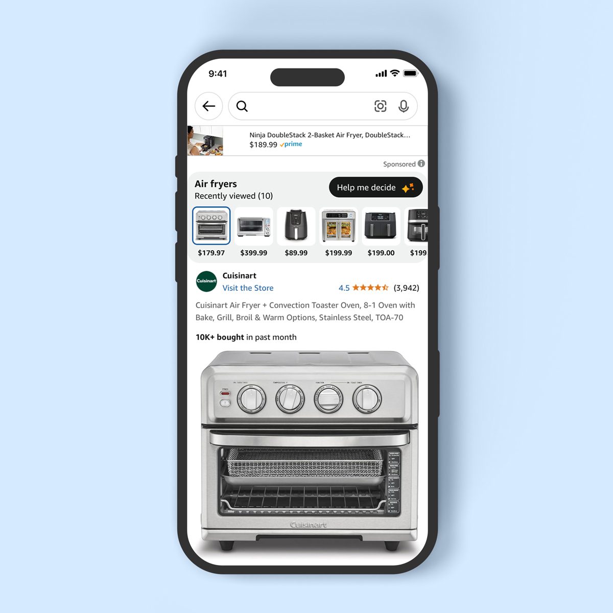Amazon Help Me Decide tool