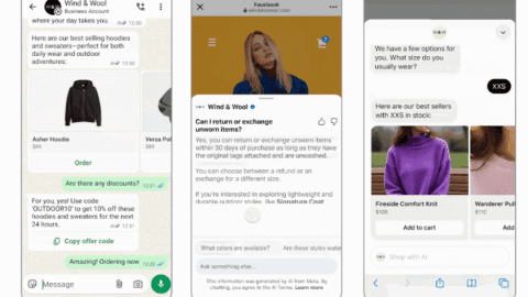 Meta's new Business AI white label agent helps brands answer customer questions and close the sale.