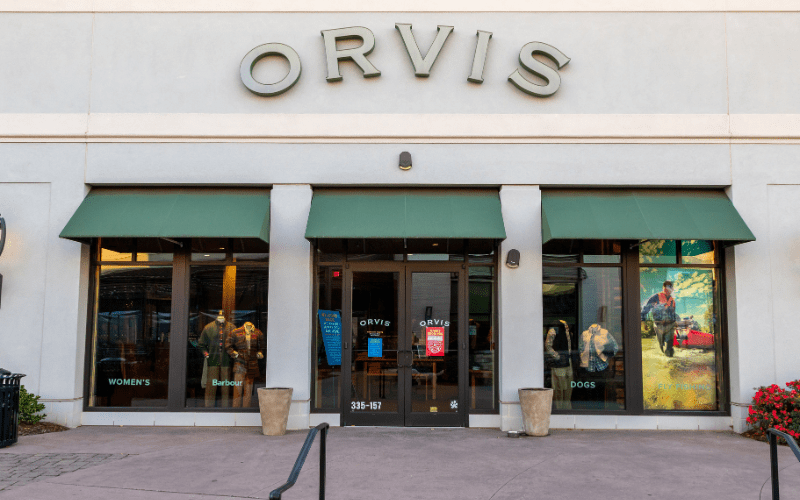 Orvis storefront