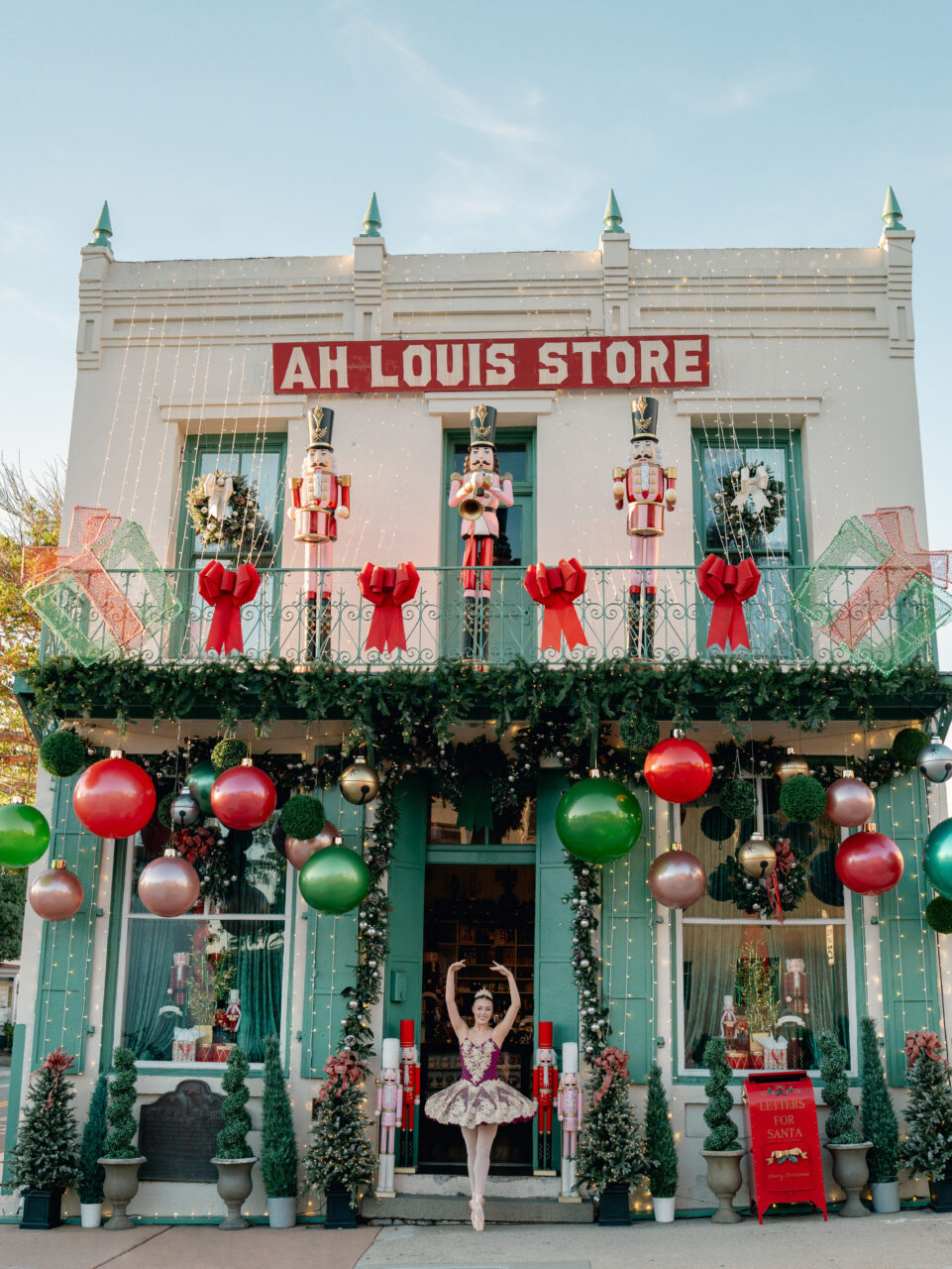 Ah Louis store in San Luis Obispo, Calif. decked out for the holidays.