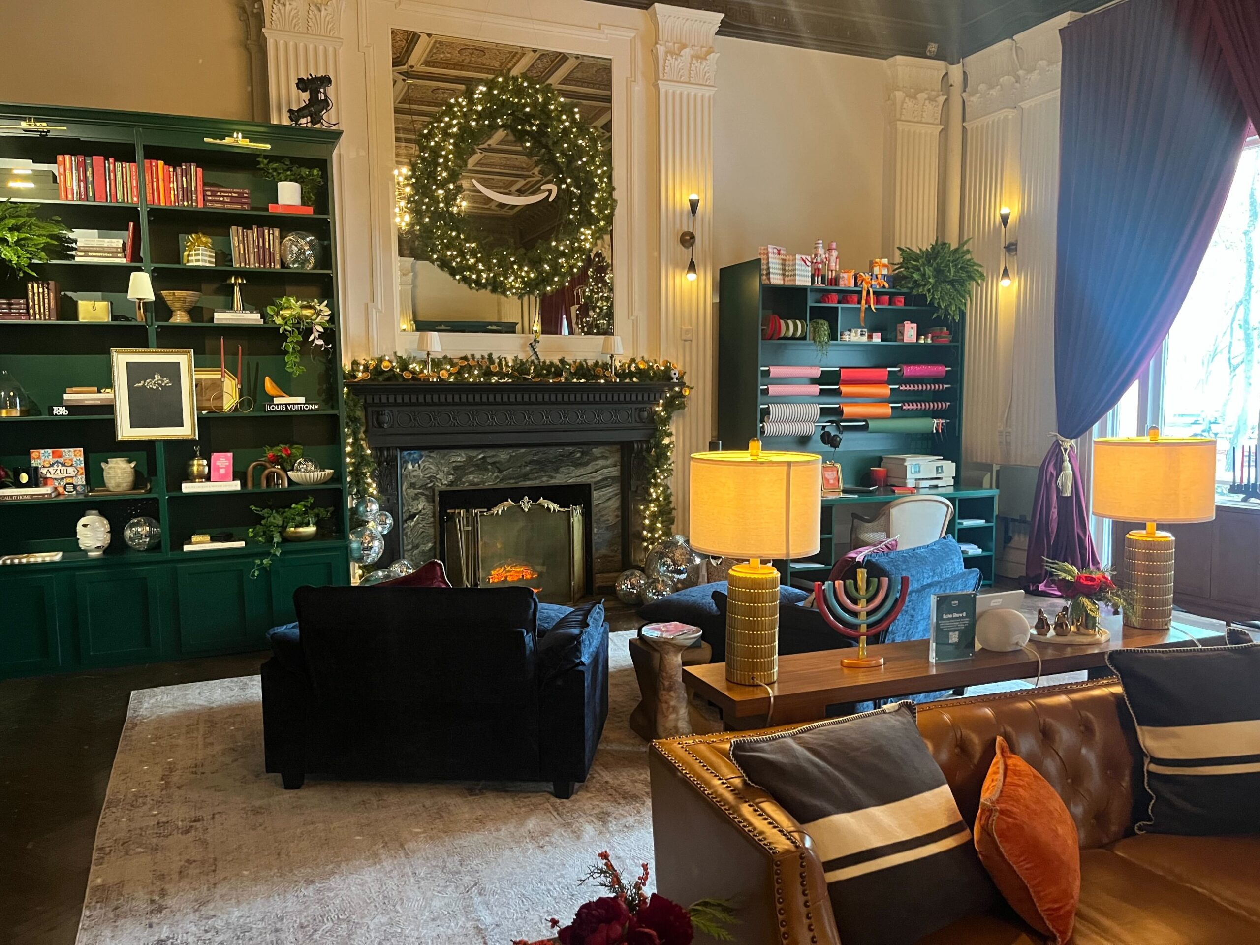 Inside Amazon's Home for the Holidays pop-up in NYC.