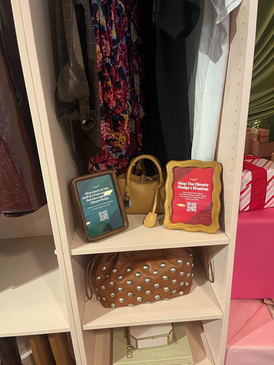 Displays called out Climate Pledge Friendly curations