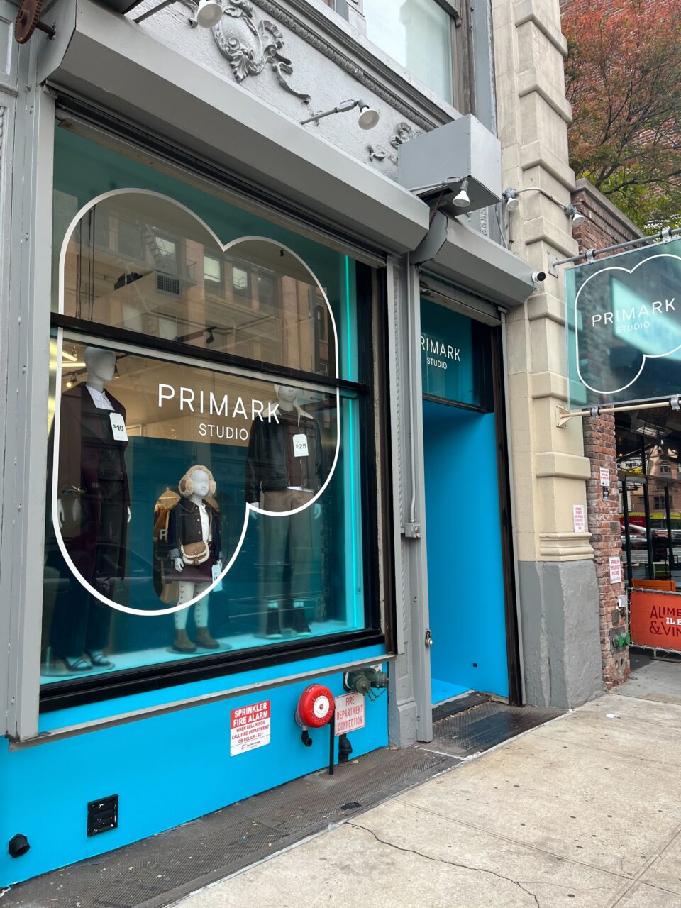 The Primark Studio pop-up in NoHo.