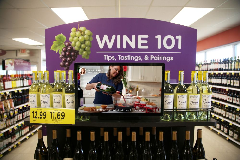 Kroger Expands In-Store Digital Screens to Provide Wine and Spirits Sales Support
