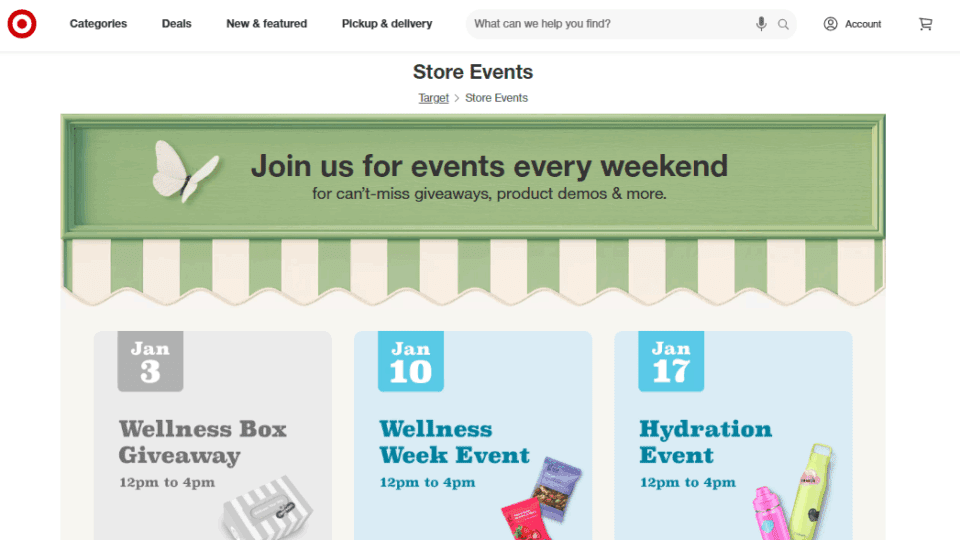 Target is focusing on wellness this year with events and an expanded assortment.