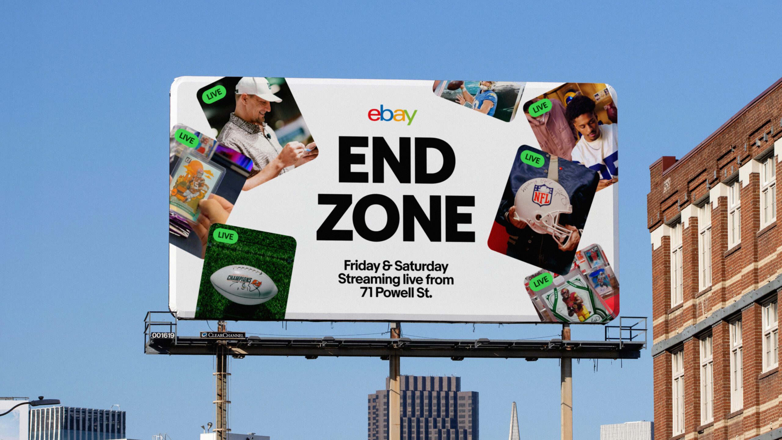Ebay is hosting a series of livestreams throughout Super Bowl weekend.