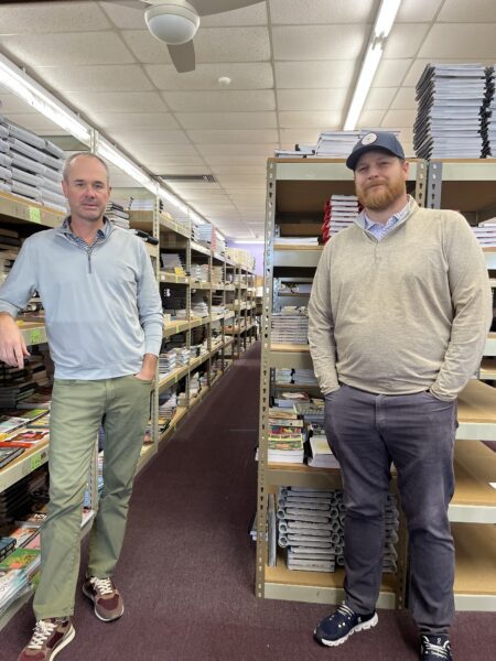 Happy Coil Co-Founders (and brothers-in-law) Derek Burt (left) and Scott Forman.