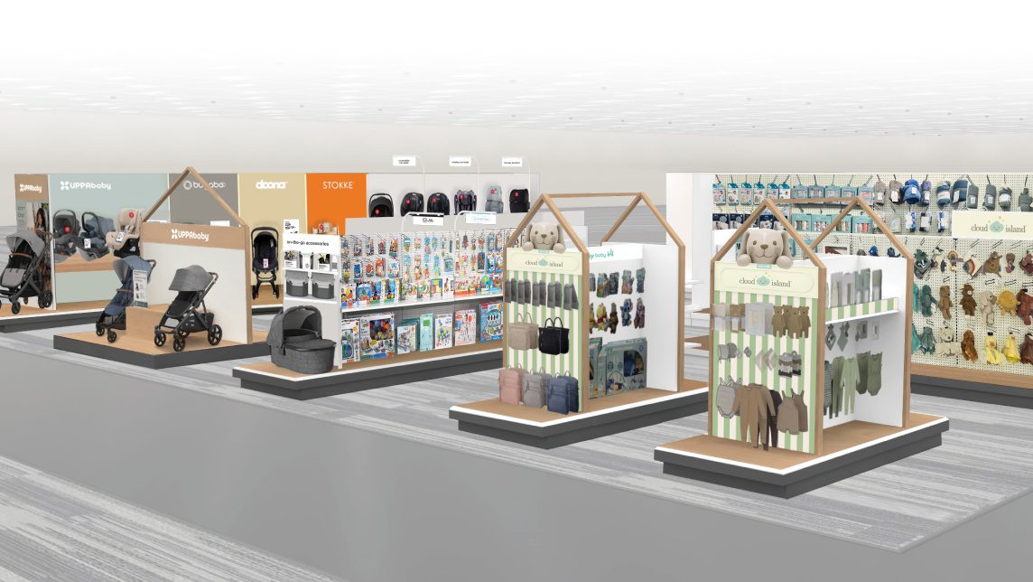 Rendering of Target’s new Baby Boutique, rolling out to nearly 200 stores.