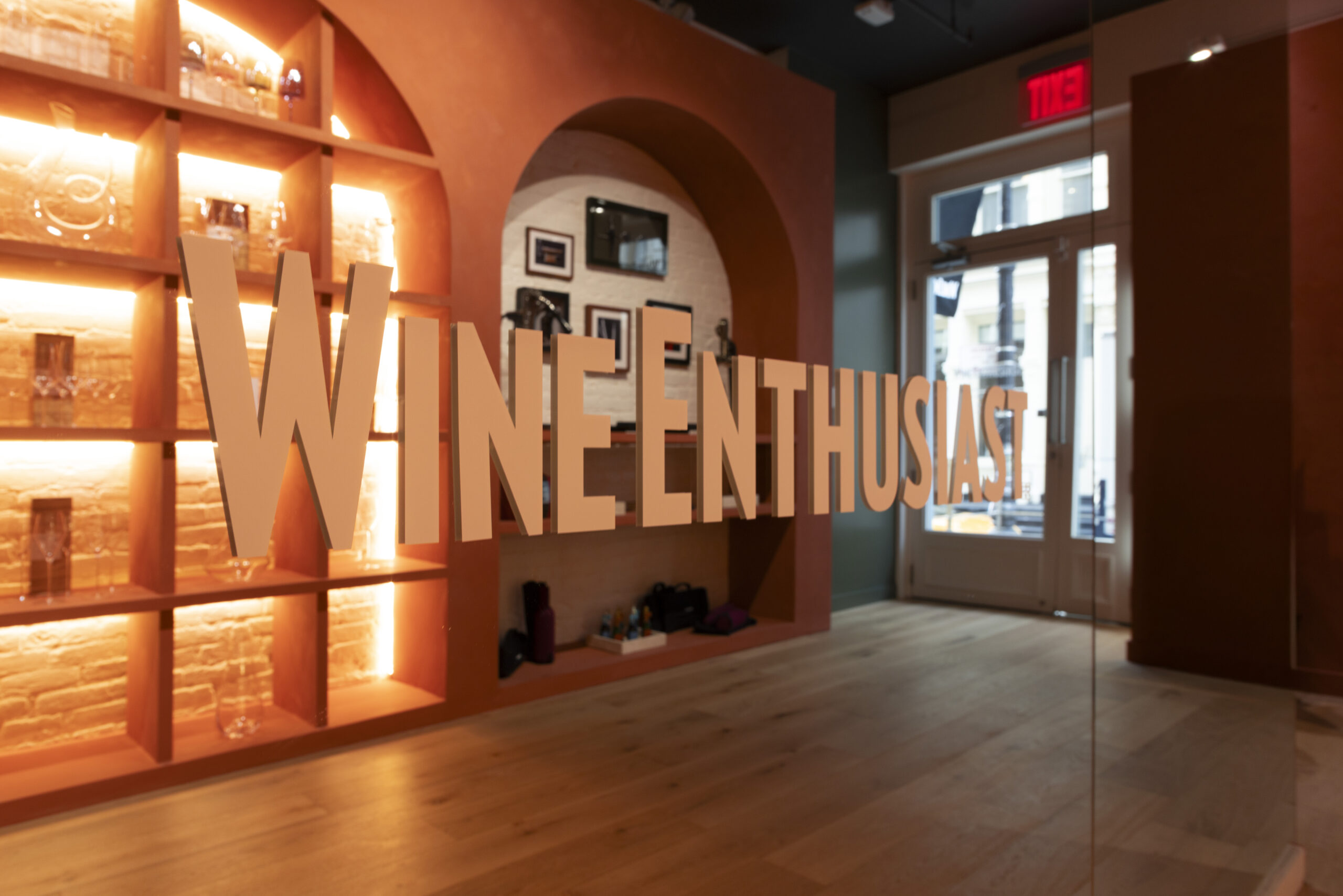 Inside Wine Enthusiast's new SoHo shop.